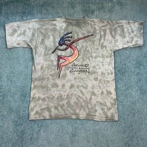 VINTAGE Grand Canyon Kokopelli 1995 Shirt Adult Extra Large Arizona Tie Dye VTG